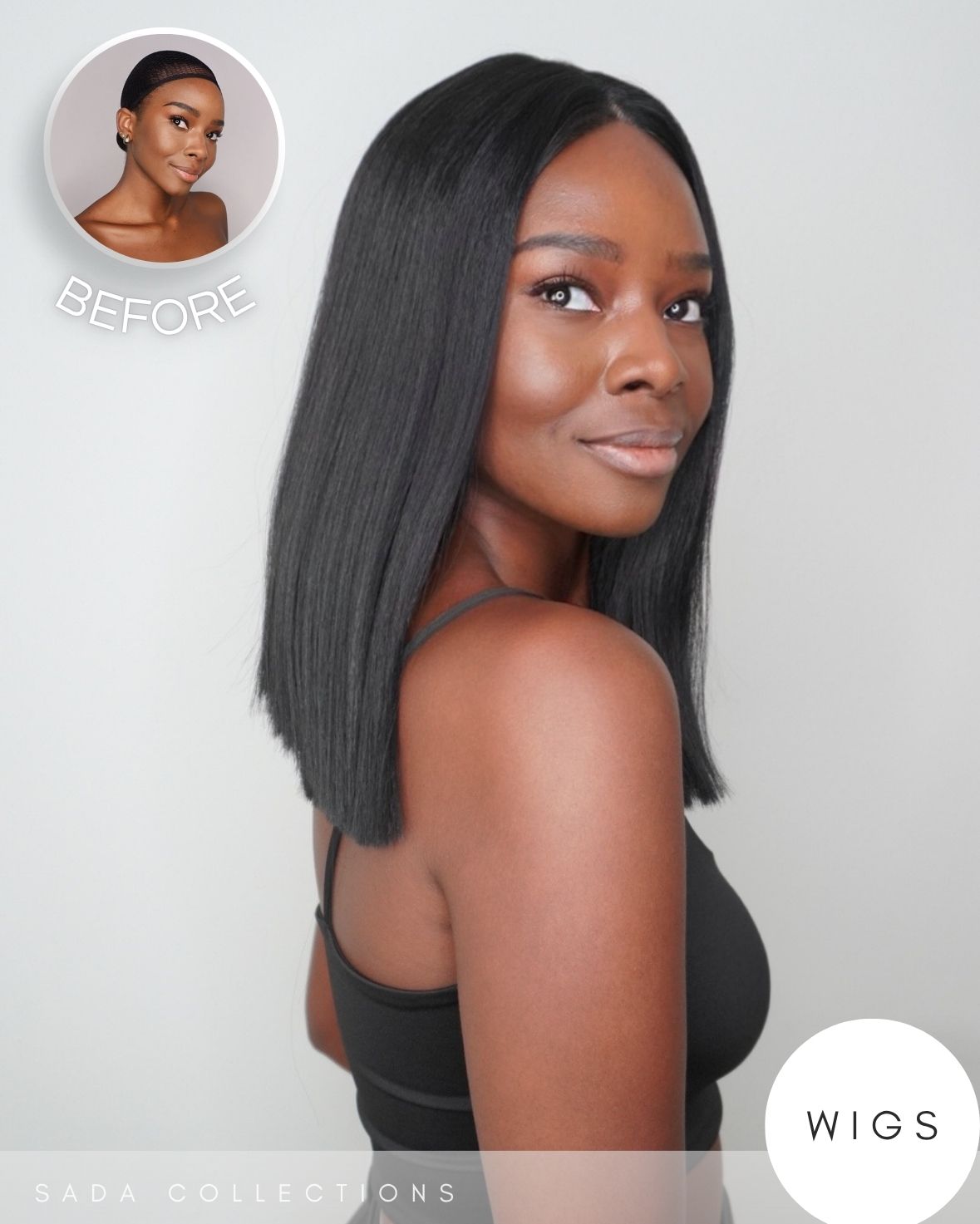 Naya | Long Bob Lace Front – Nero Naturale