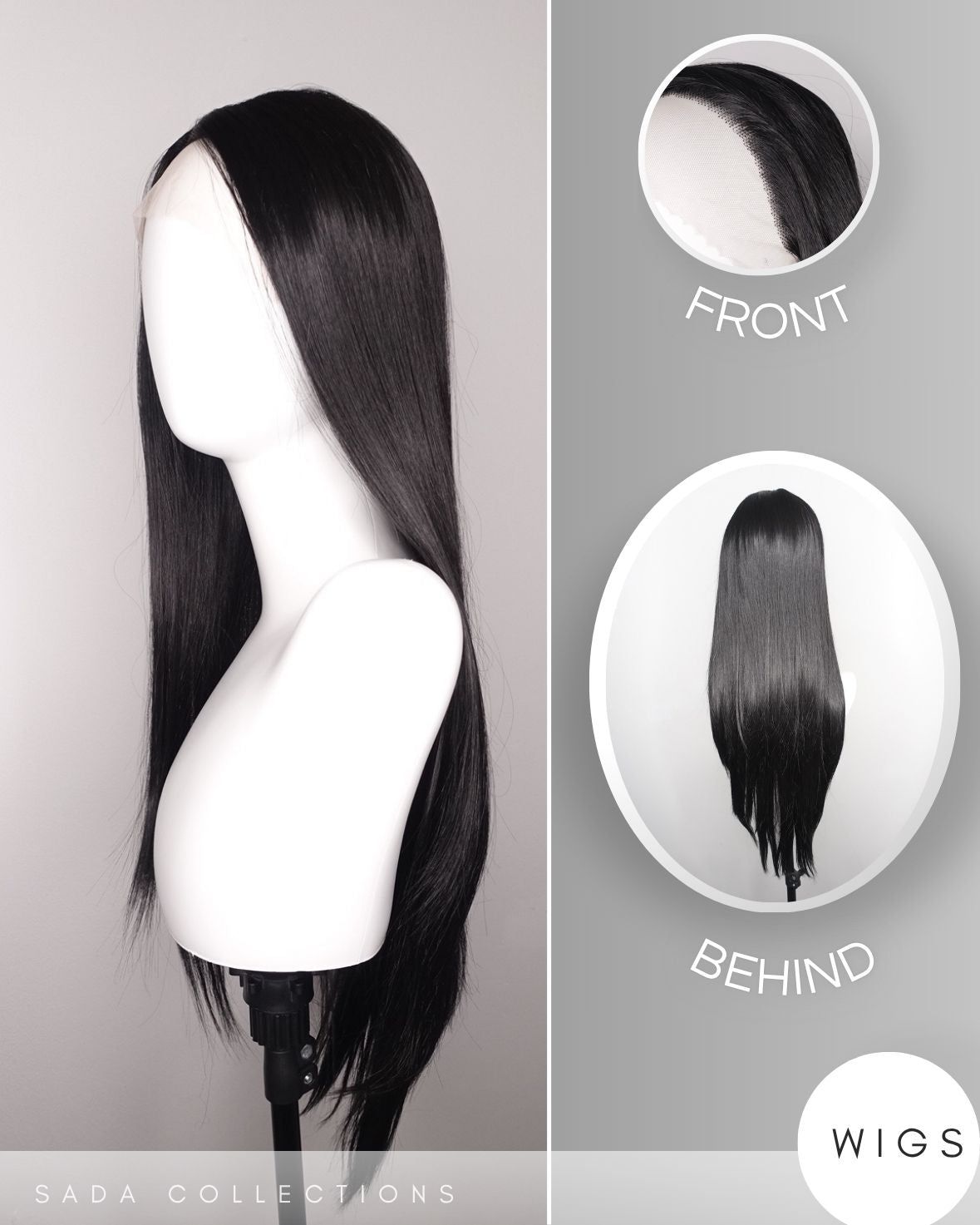 Naomi - Straight Black Wig