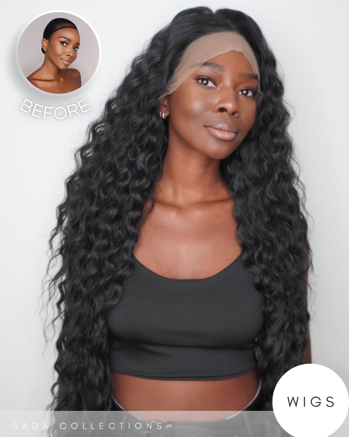 Parrucca Jasmine – Long Curly Lace Front