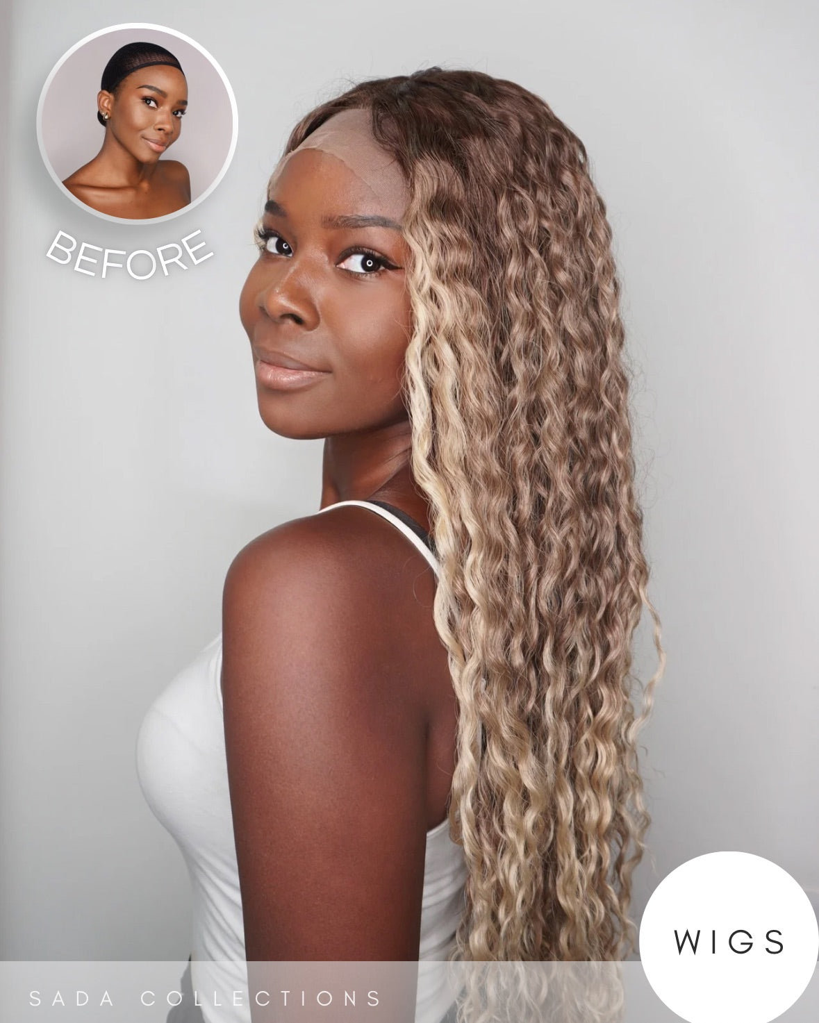 Parrucca Riccia Bionda - Lace Front “Alicia”