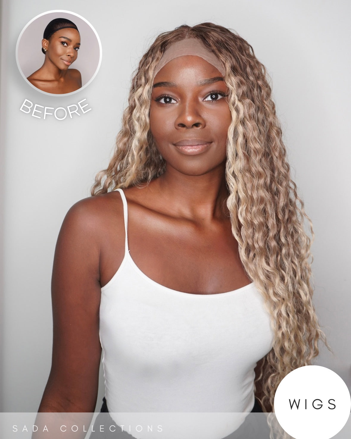 Parrucca Riccia Bionda - Lace Front “Alicia”