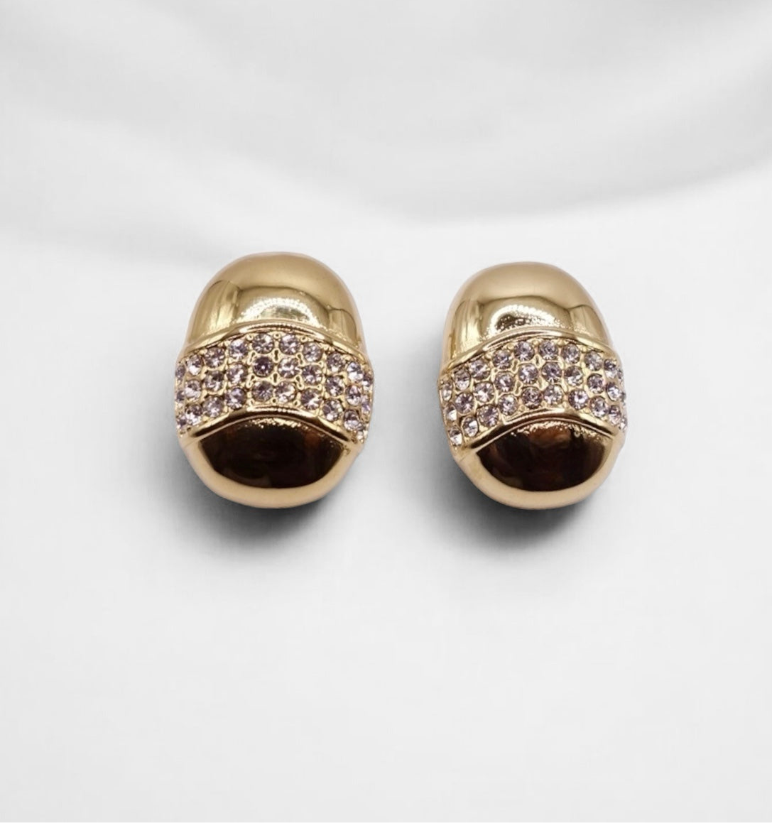 Drop Earrings with Zircons