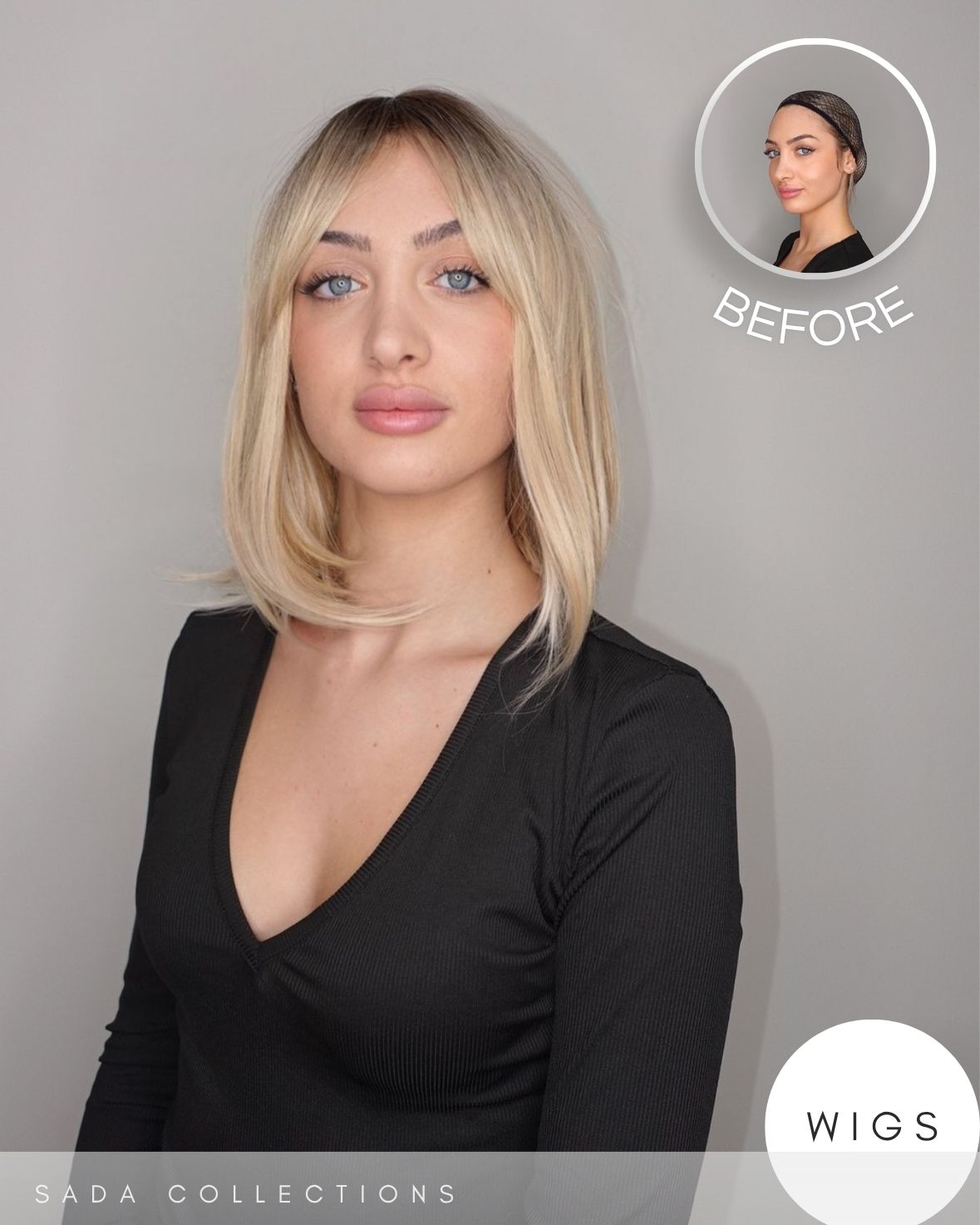 Nicole - Blonde bob wig