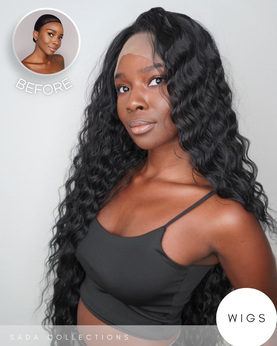 Parrucca Jasmine – Long Curly Lace Front
